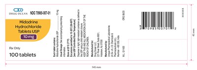 Midodrine-HCl-Tablets-USP-10mg-100ct - XXXXXX Midodrine HCl 10 mg Tablets, Drug Ocean 01